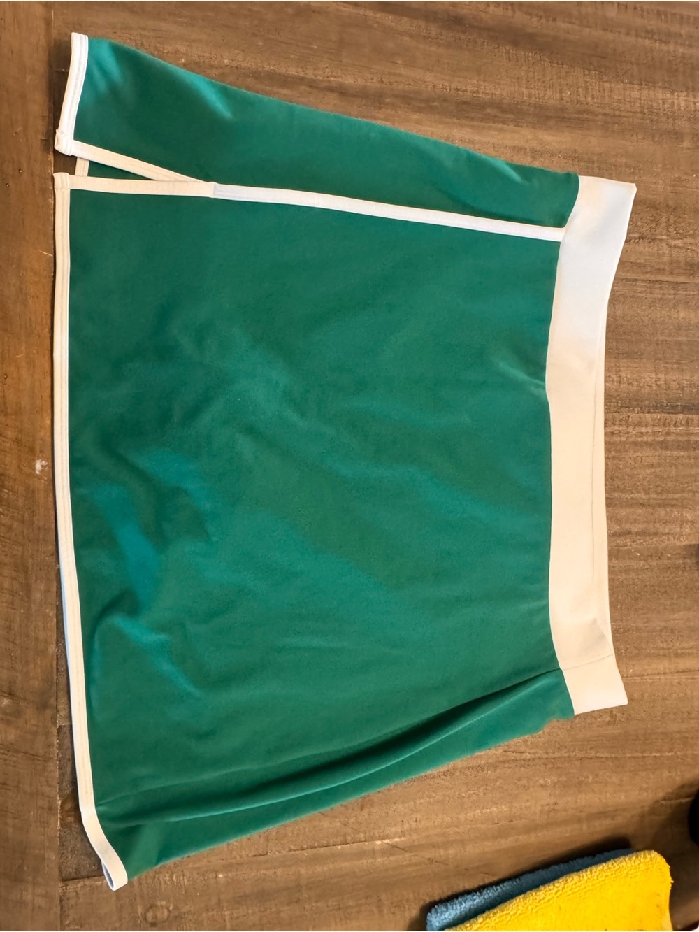 Green Athletic Skort with White Trim